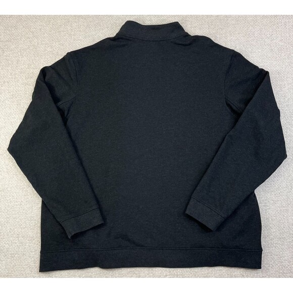 Duluth Trading Henley Sweater Sweatshirt Mens 2XL Black Long Sleeve Side Pockets - Picture 3 of 7